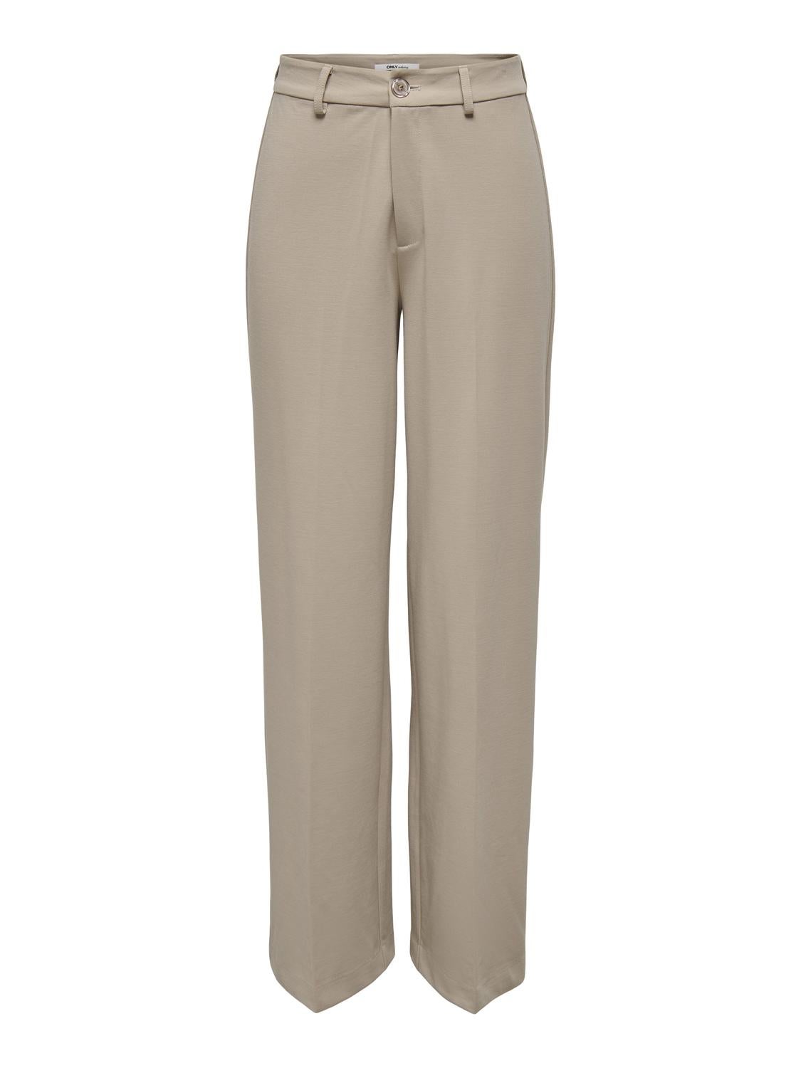 ONLPEACH Hohe Taille Weiter Beinschnitt Hose mit weitem Beinschnitt Simply Taupe