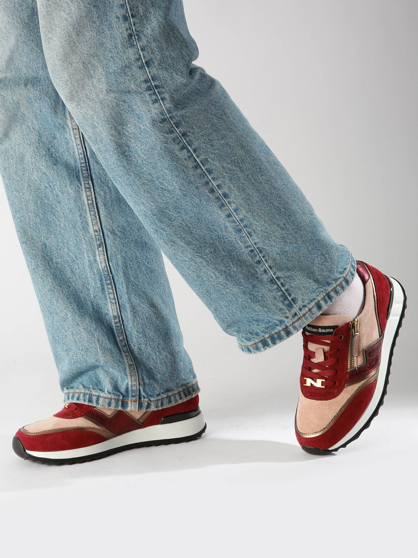 Sneakers en cuir NATHAN BAUME