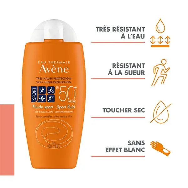 Protetor solar Avène Fluid Sport FPS 50+ 100ml