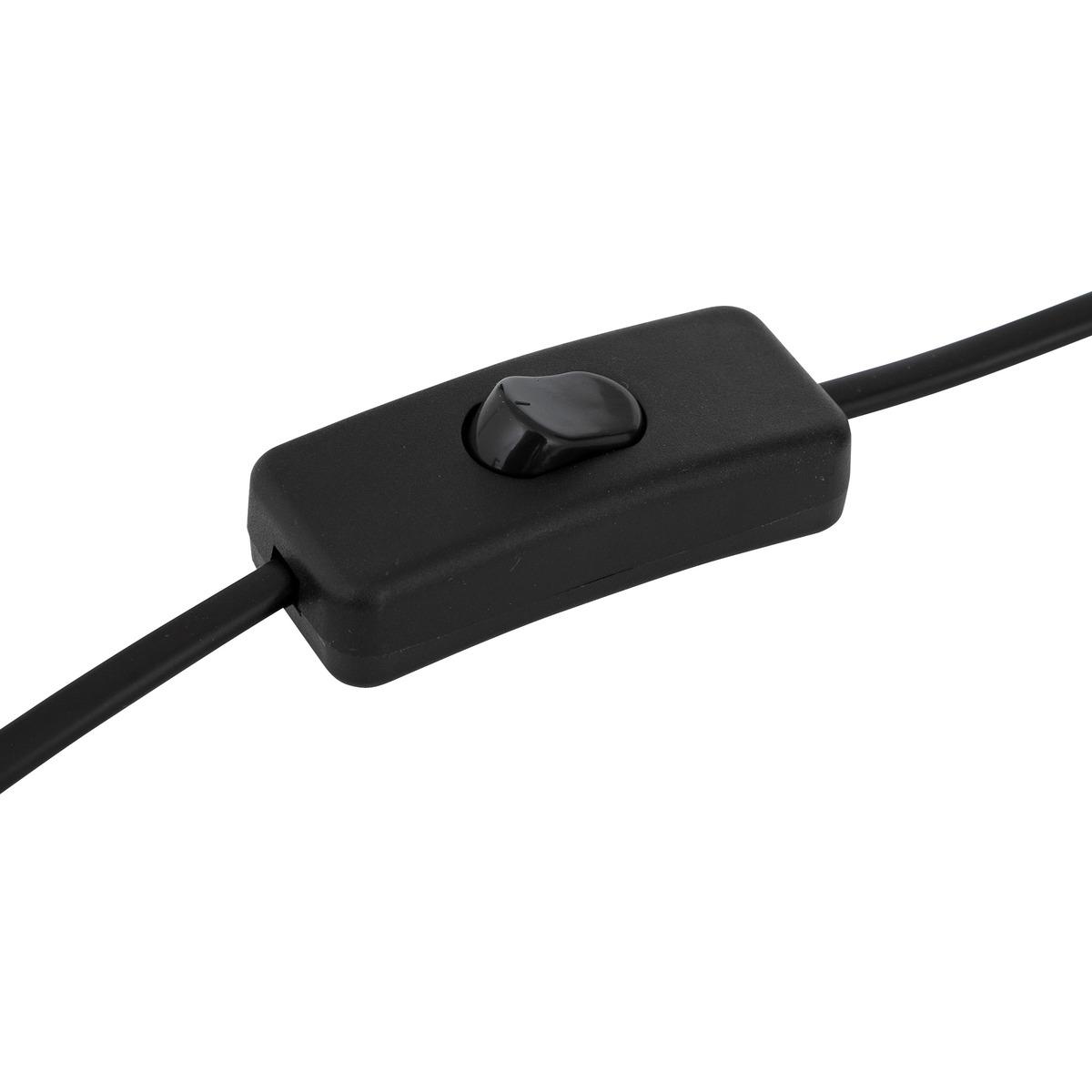 LAMPE COTON TOBIE NOIR H.33CM