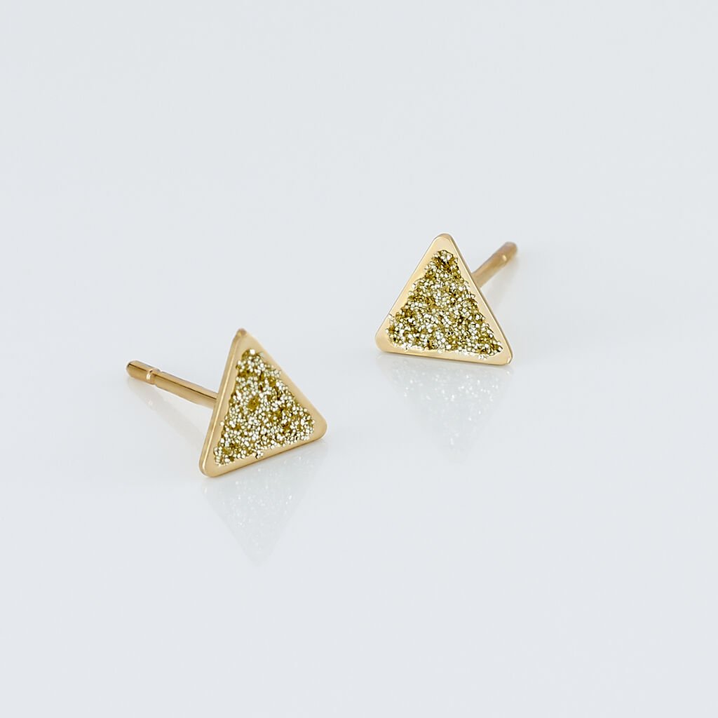 Boucles D'oreilles Puces Yora Or Jaune