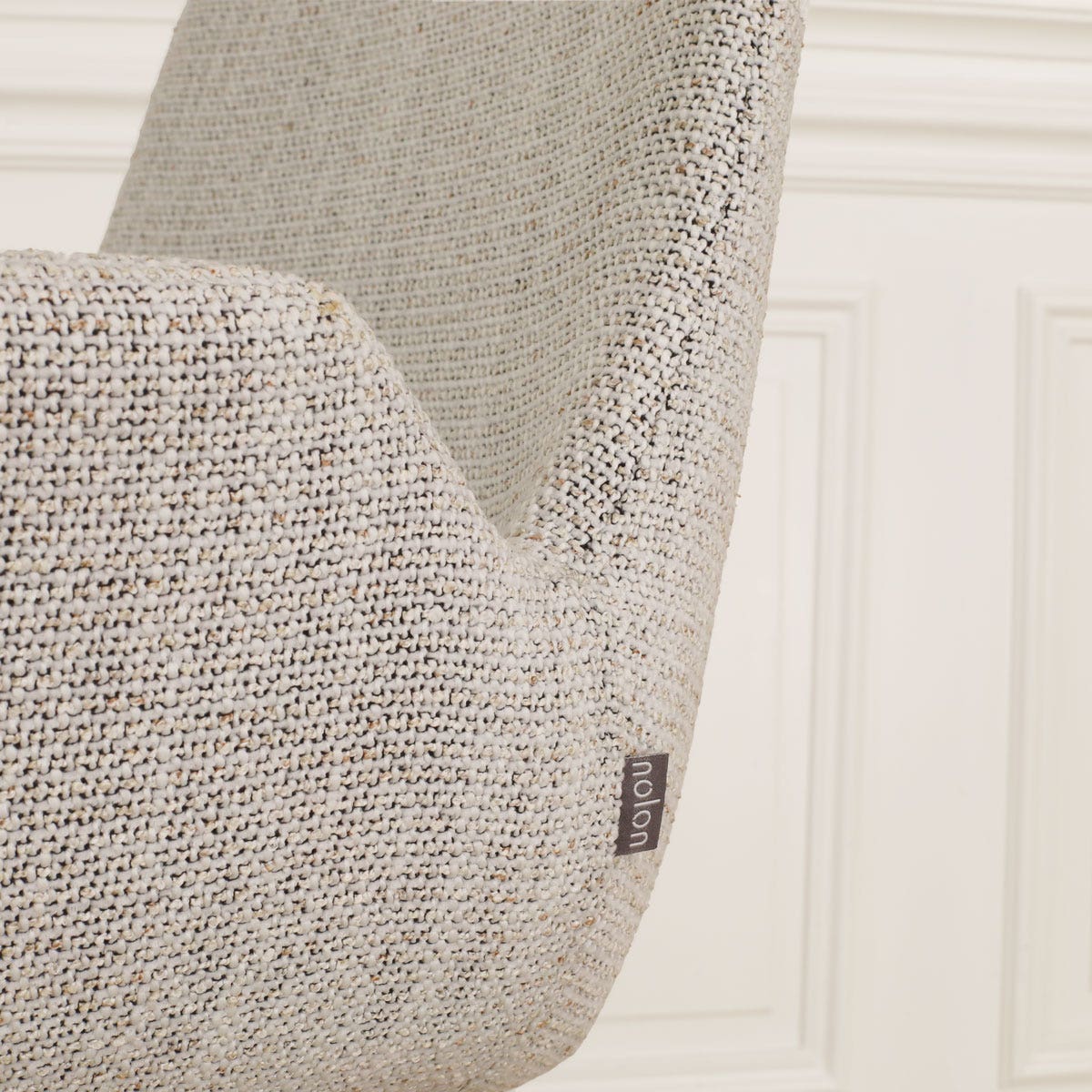 Nolon Nino-Eef Barkruk Beige GemÃªleerd - met Armleuning - Zwart - 75
