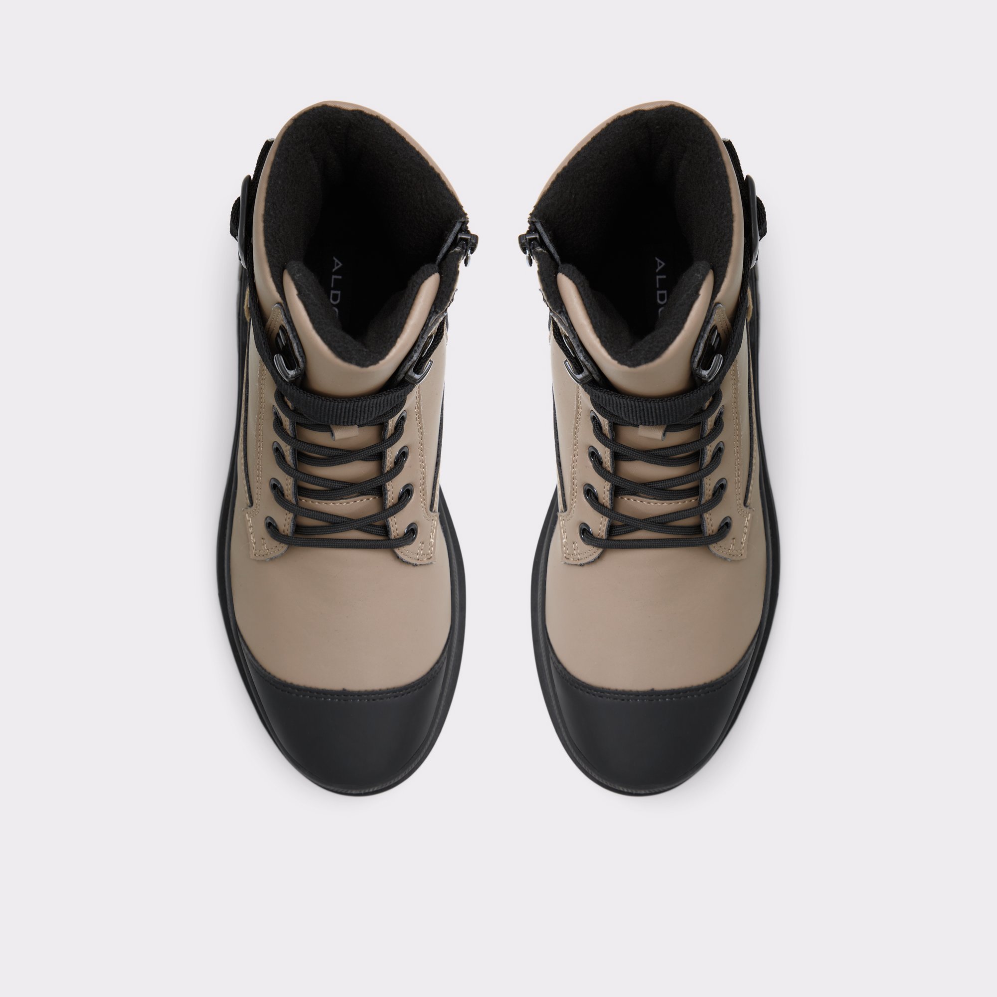 Yonathan-wp Light Beige Synthetic Smooth Men Lace-up boots