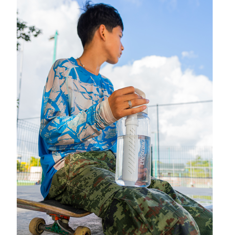 LifeStraw Go 2.0 1L transparante waterfilterfles