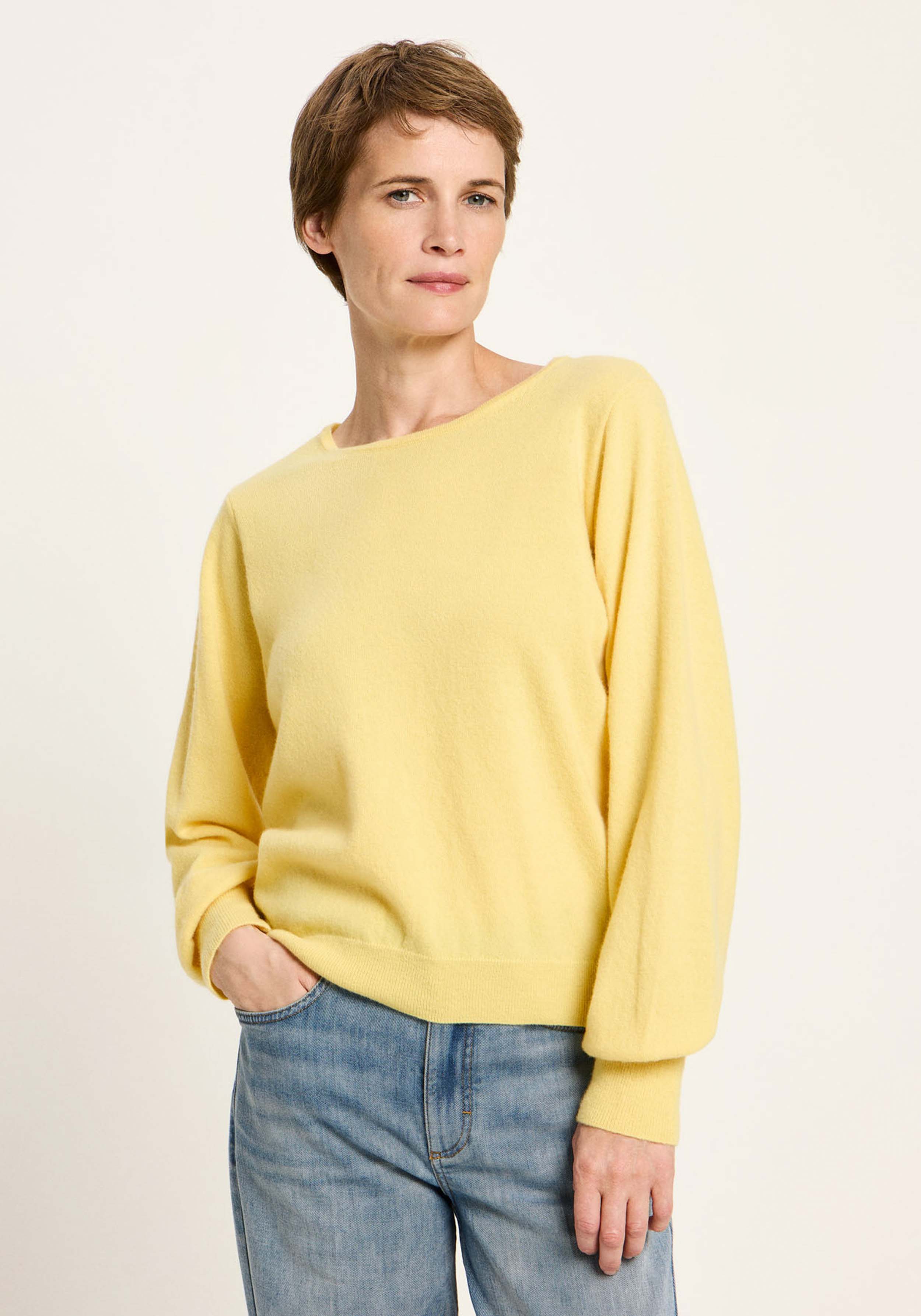 Lanius Rundhalspullover Yellow