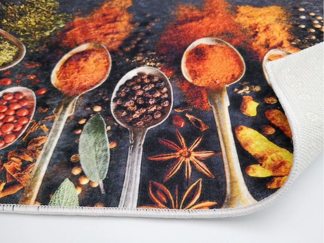 Tapis de cuisine 50x120 cm Polyester Kitch Spic