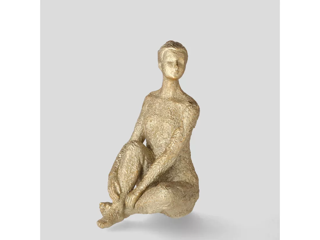 Figurine Zentra Or Moyen 27 x 13.5 x 19