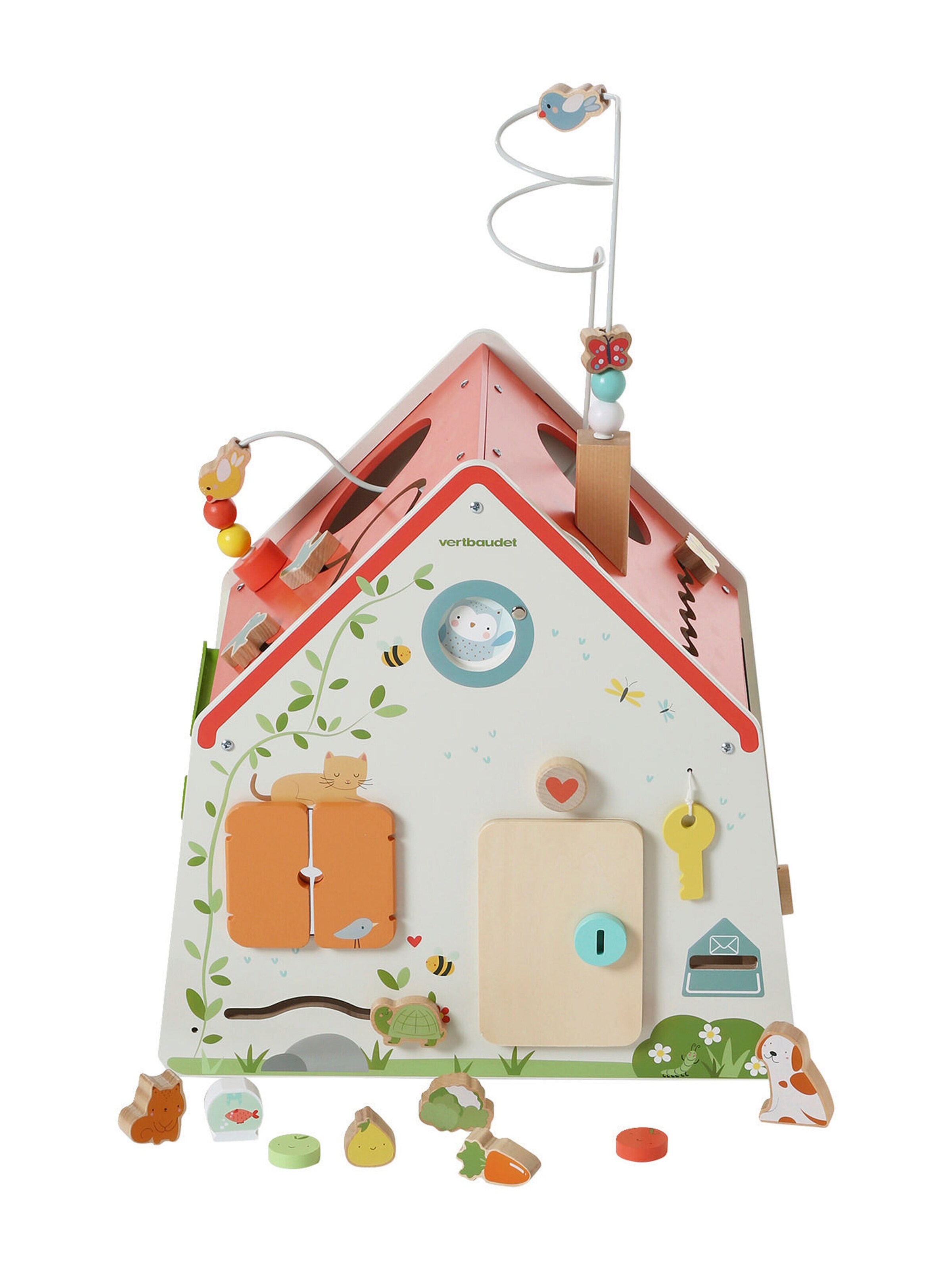Vertbaudet Baby Activity-Haus, Holz FSC® natur
