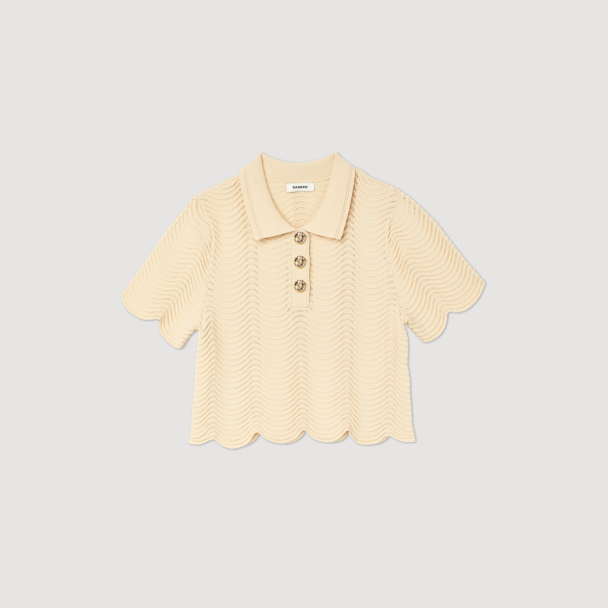 Pull court en maille