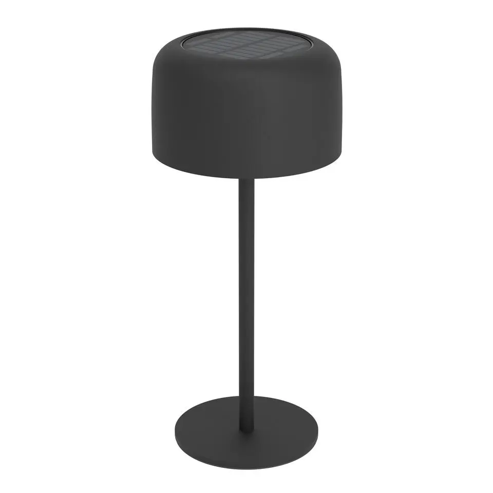 EGLO Roccanova Tafellamp - Solar - 30 cm - Zwart - Oplaadbaar