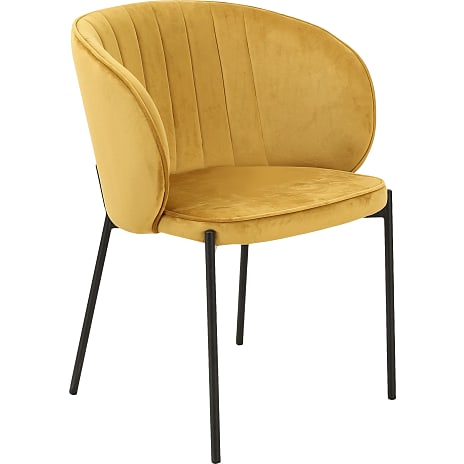 Michelle spisebordsstol - karry velour