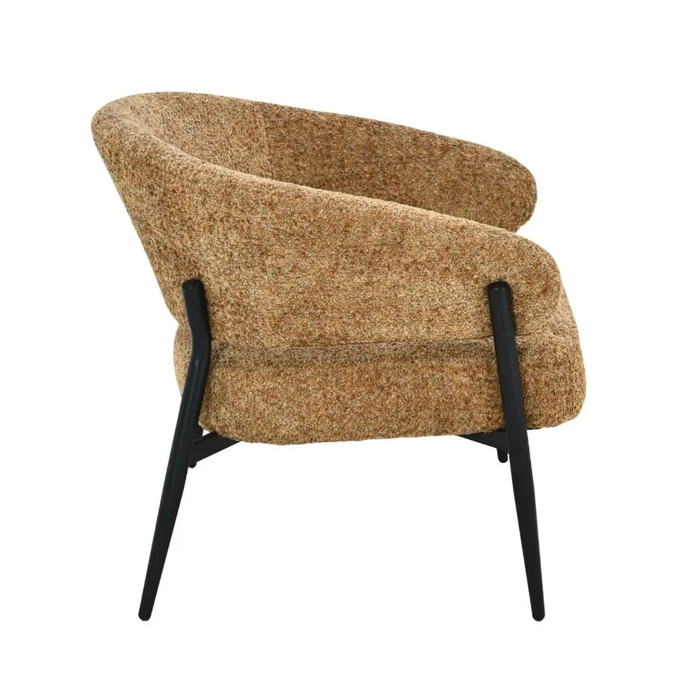 Livingfurn - Fauteuil Dilan Venga Cognac - 72.5x73x75cm