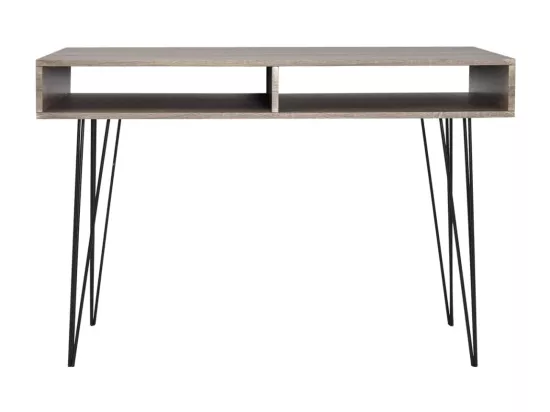 Bureau avec 2 compartiments Gris
