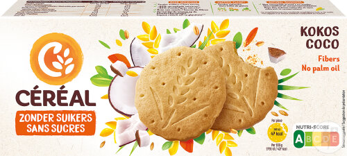 Céréal Sans Sucres Biscuits Coco 132g
