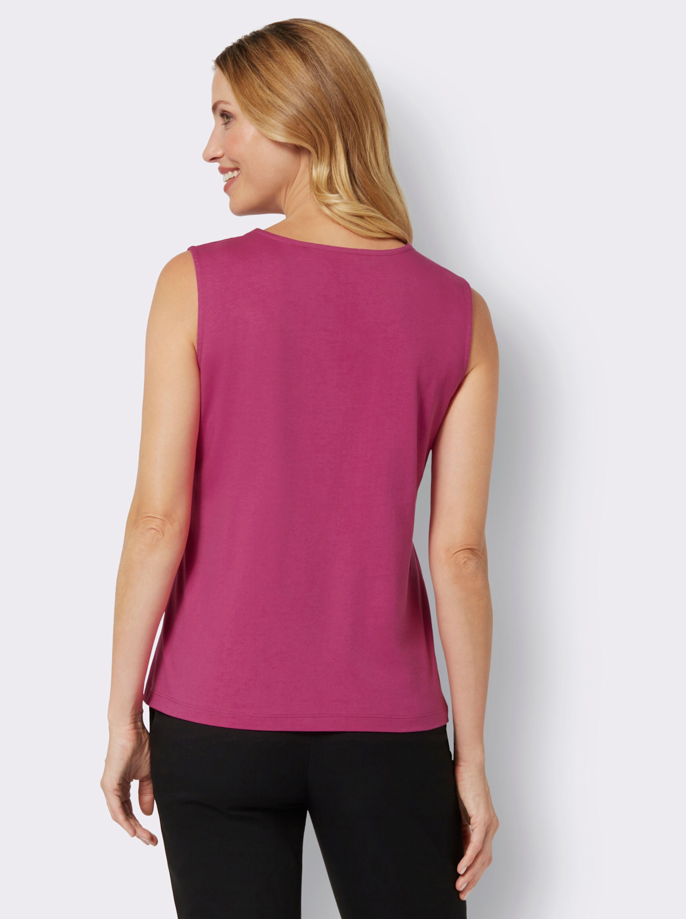 Shirttop mit Spitzen-Verzierung