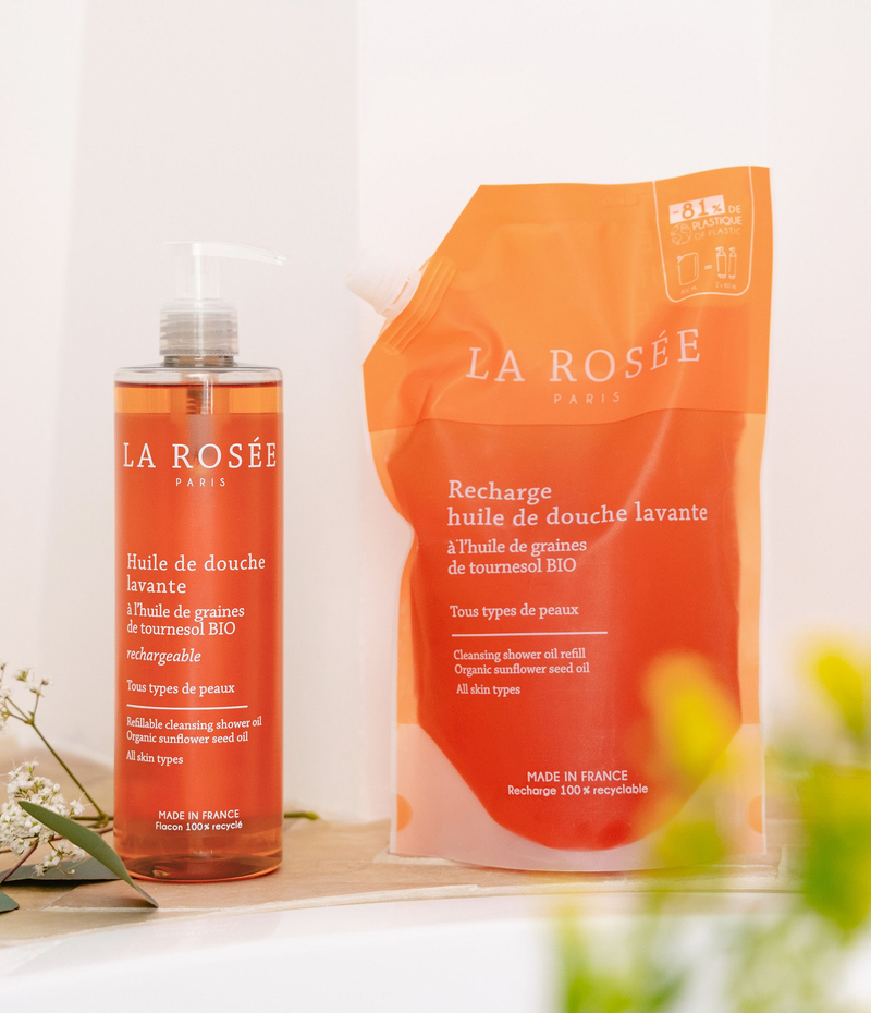 Duo Huile de douche & sa recharge - Vente responsable