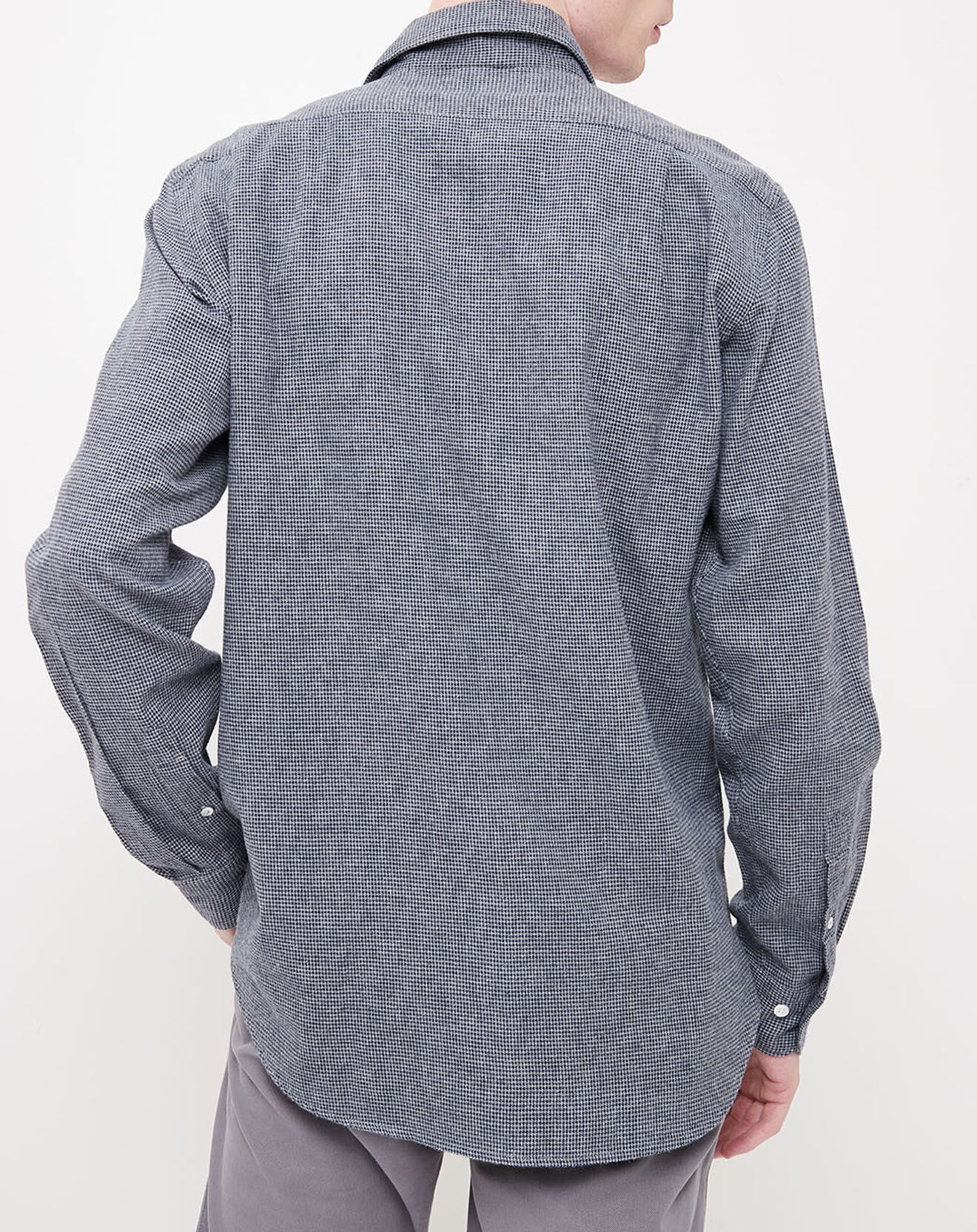 Hartford Chemise regular Penn quadrillée gris/noir