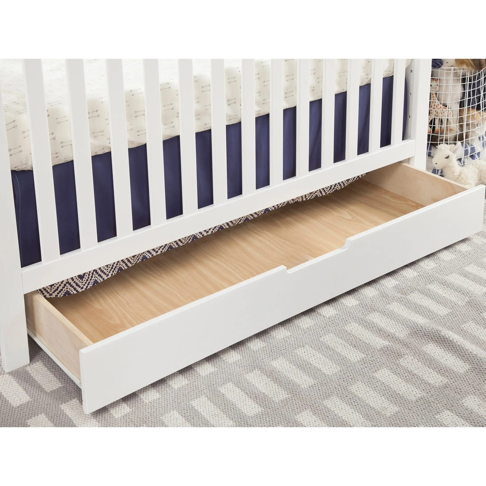 DaVinci Couchette Convertible 4-en-1 Colby avec Tiroir Gigogne - Blanc
