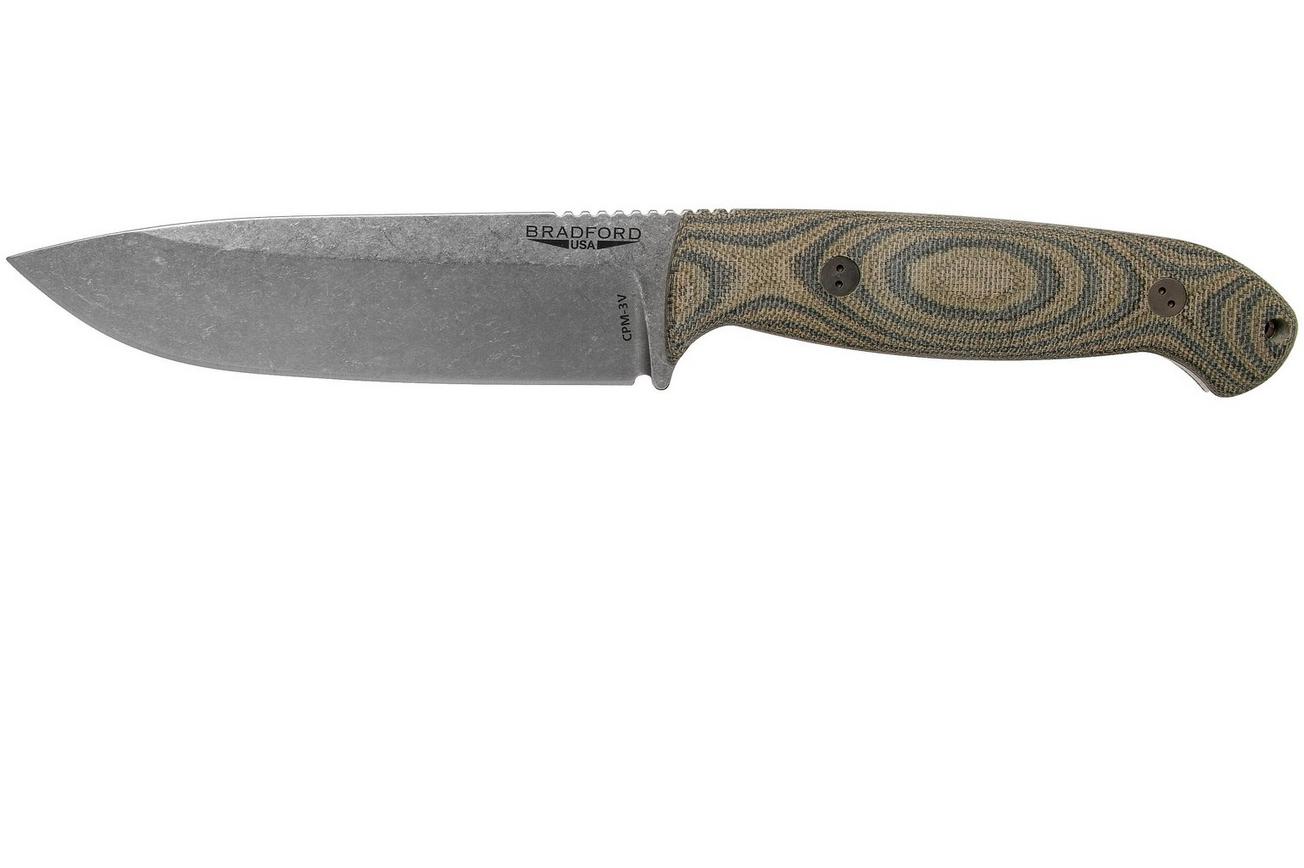 Bradford Guardian 5.5S, 55S-109-3V Stonewashed 3D Camo Micarta