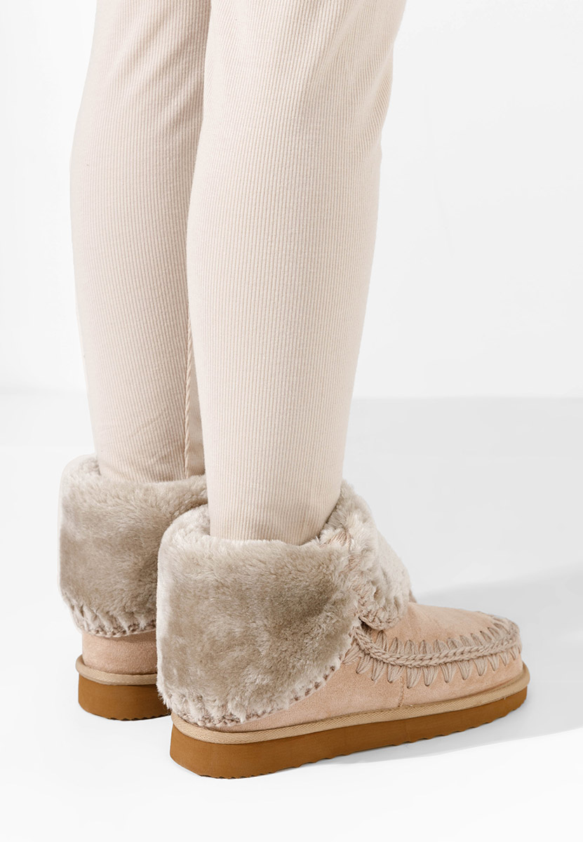 Bottes mocc beige Maisara