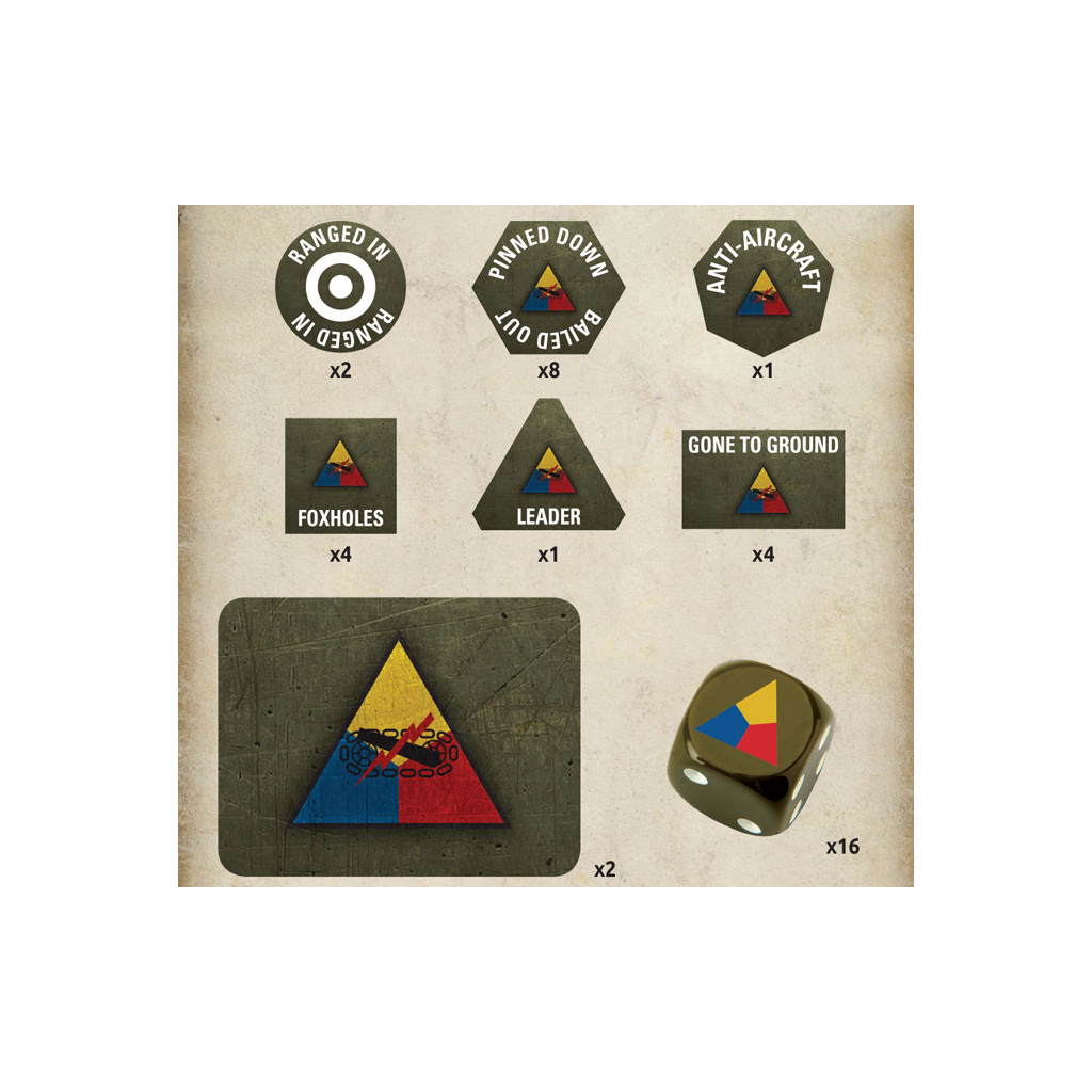 Flames of War - American Armored Gaming Set