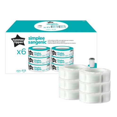 Recharges poubelle SIMPLEE x6 - TOMMEE TIPPEE