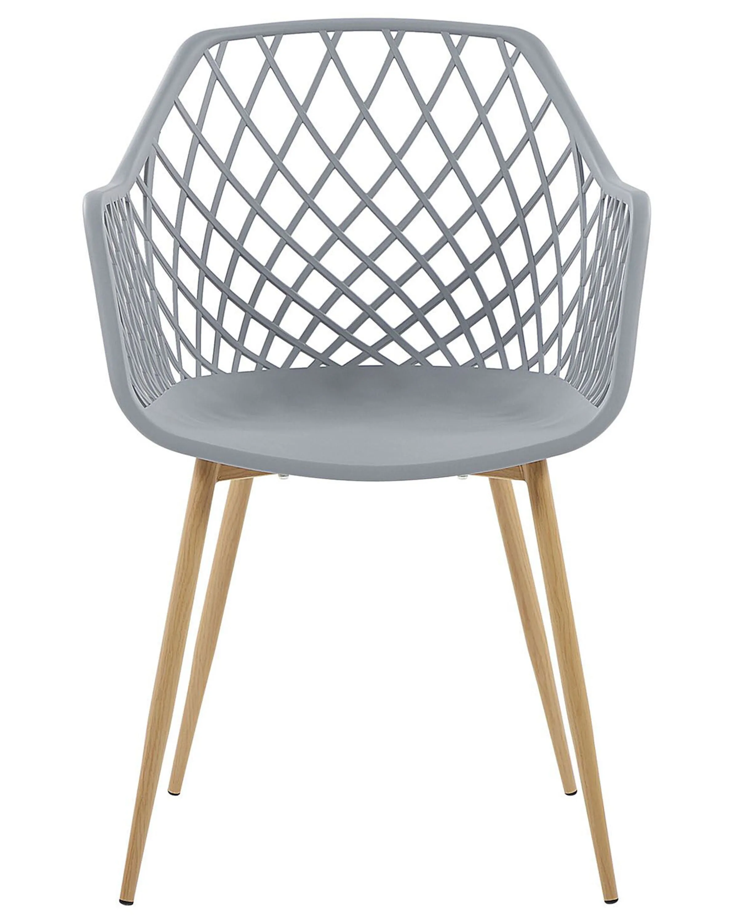 Set van 2 eetkamerstoelen NASHUA Lichtgrijs