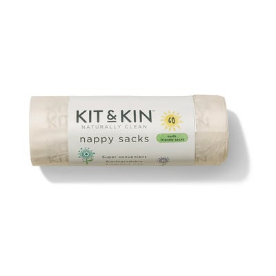 Kit & Kin  Biologisk nedbrytbare Bleieposer 60-Pakk