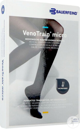 VenoTrain Micro Adultes C1 Orthopédique Soutien Ferme Normal Long Caramel M 1 Paire
