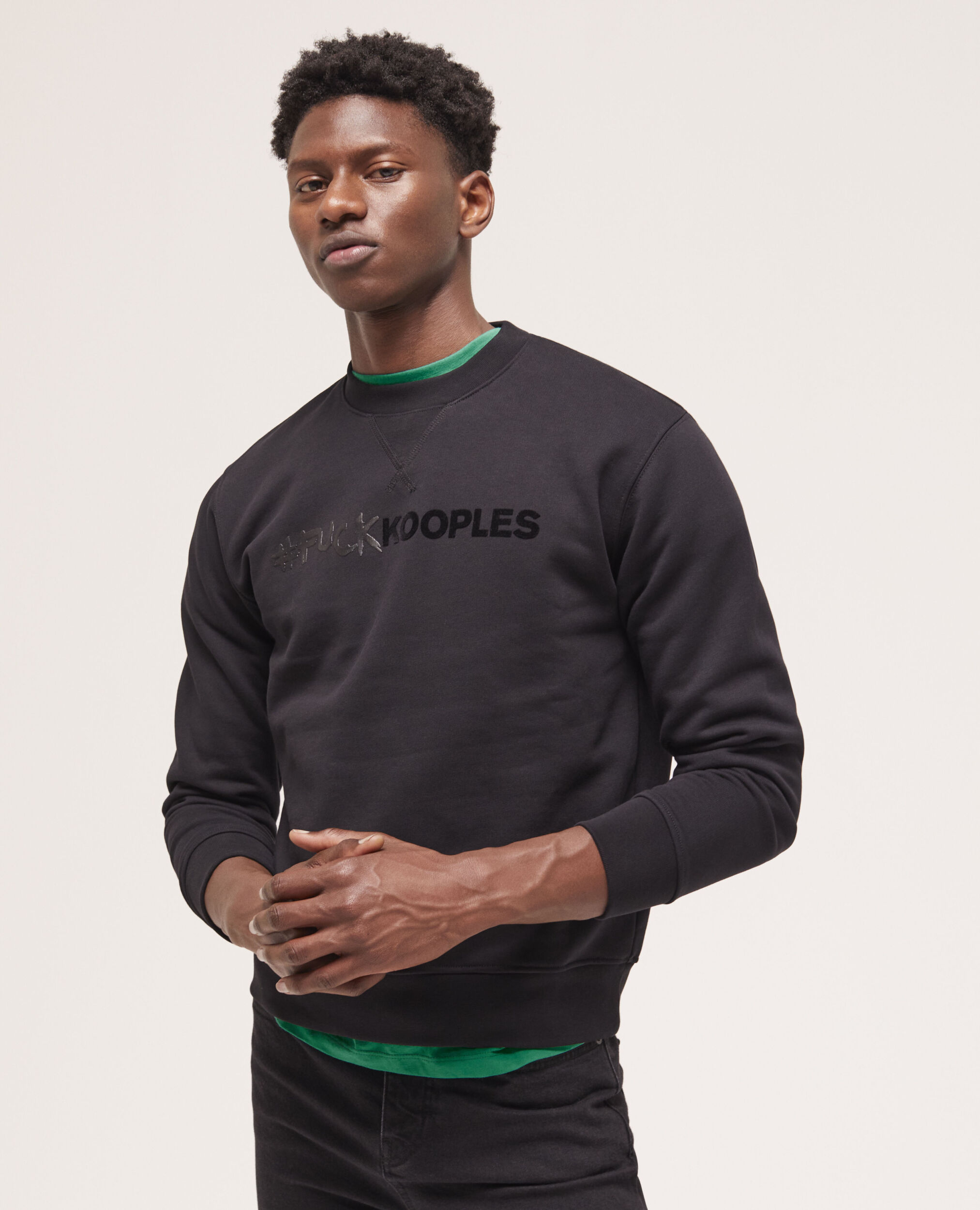 Sweatshirt logo noir