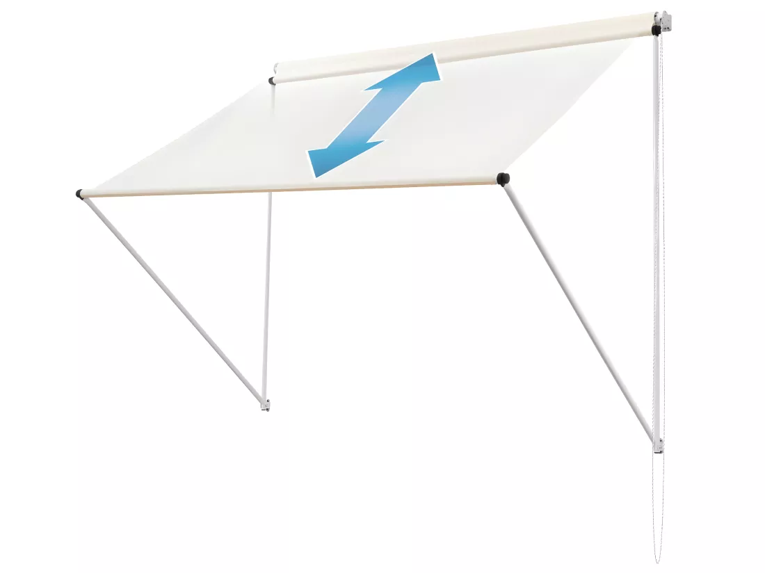 Auvent de fenêtre store abri de soleil balcon jardin beige 4,0 x 1,2 m ML-DESIGN
