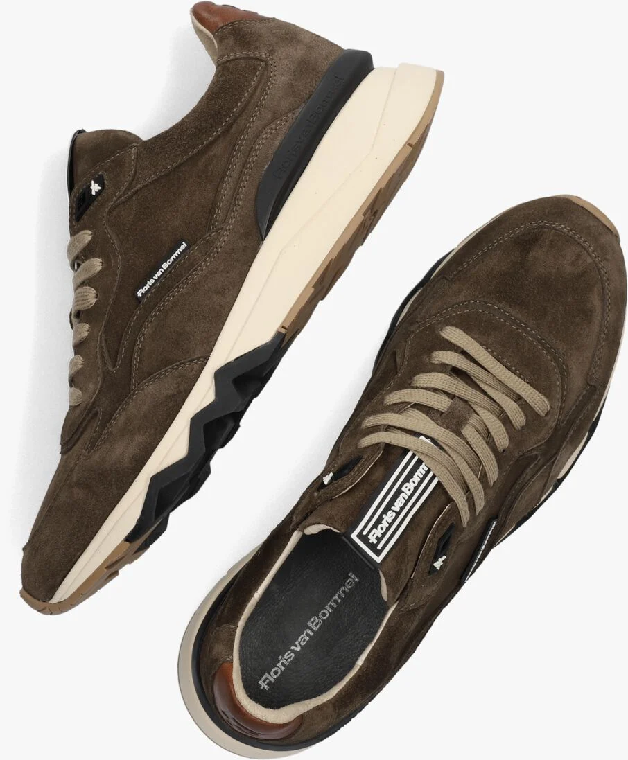 FLORIS VAN BOMMEL bruine floris van bommel lage sneakers sfm-10136