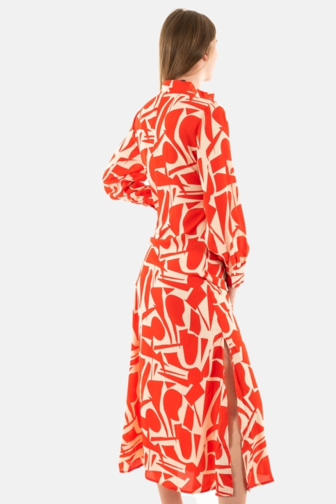 Robe only helena flame scarlet