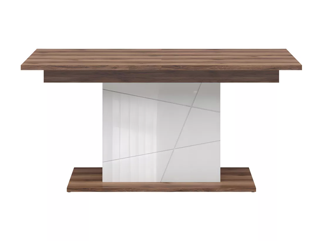 Table à manger extensible 4 à 6 places Sven Blanc et Bois