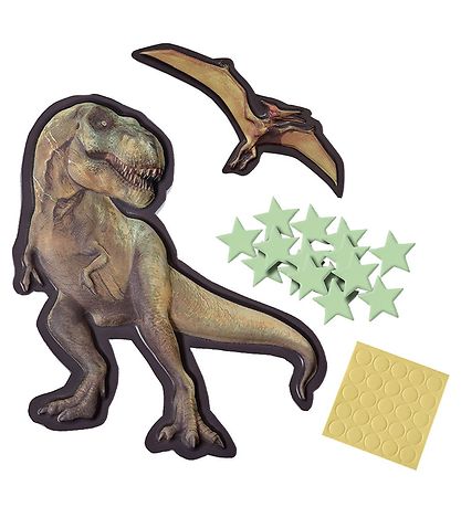 SES Creative - Explore - Sølvlysende T-Rex og Pterosaur