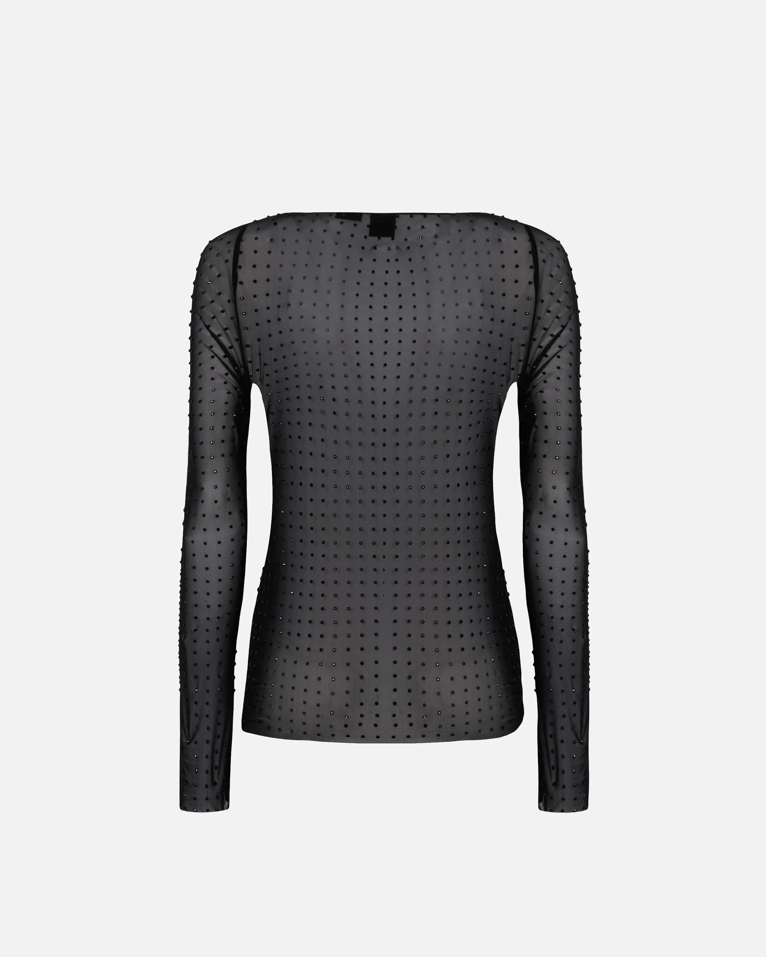 T-shirt avec strass all-over | Noir