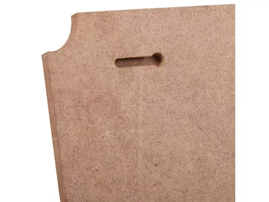 Porte-manteau mural en bois et métal 3 crochets marron 40x13x10h