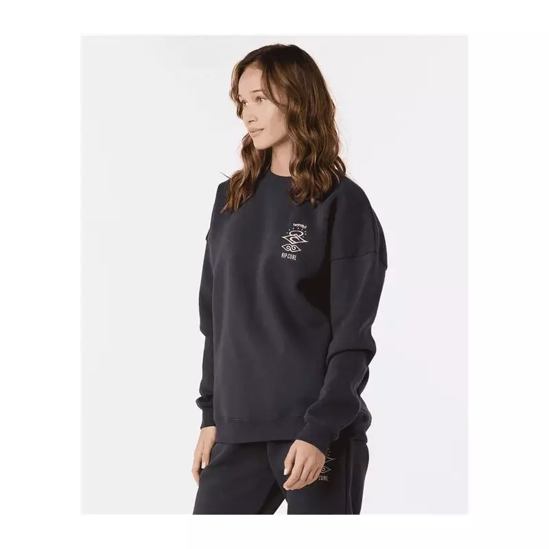 Sweat femme RIPCURL Icons Crew Washed Black