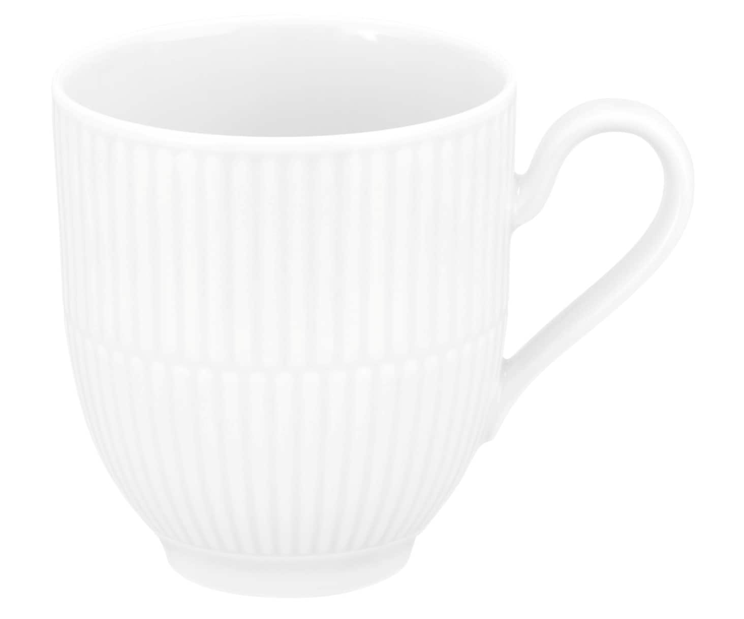 Seltmann Weiden Kaffeebecher AMINA 6er Set Porzellan weiß