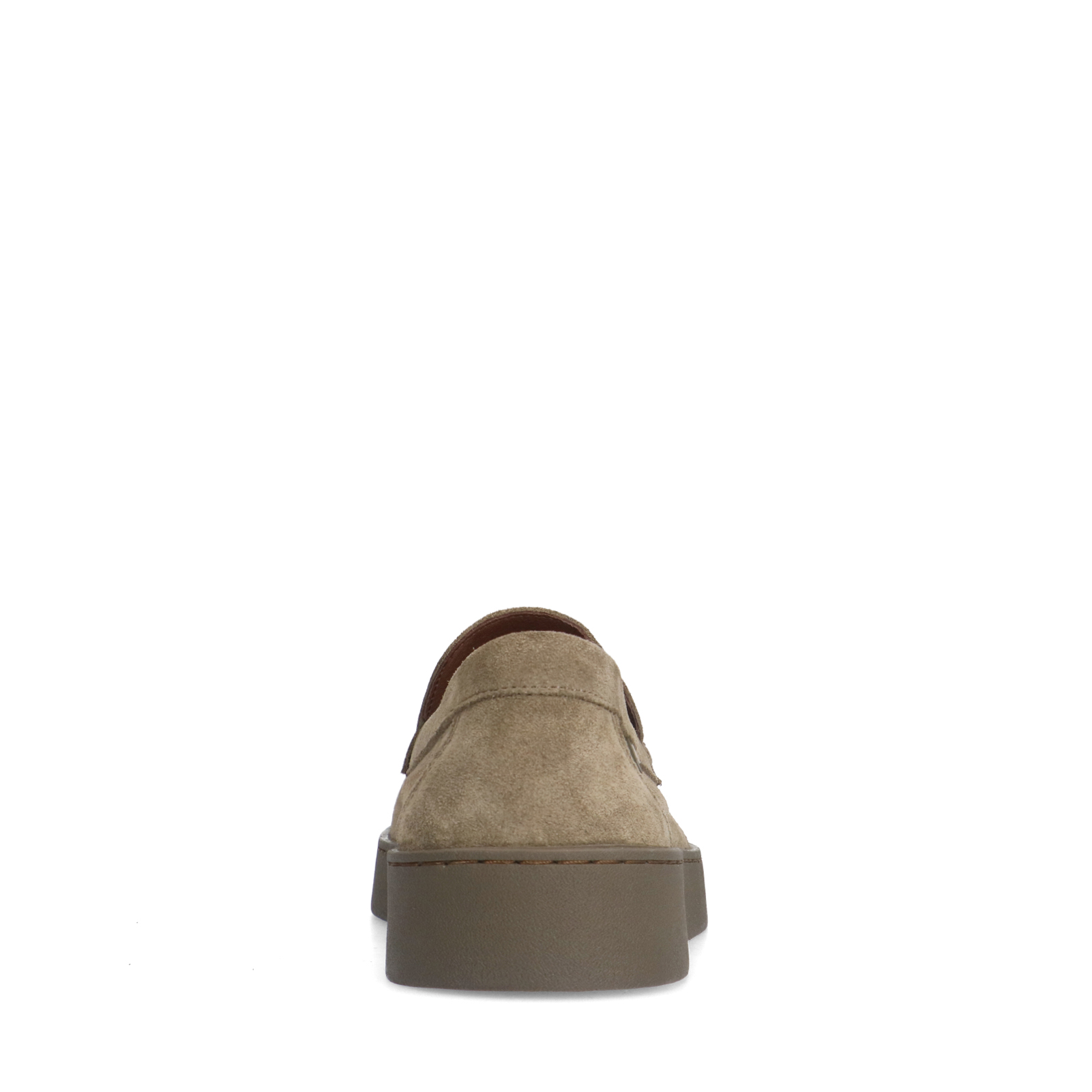 Taupe suède loafers