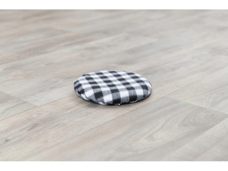 Trixie Wärmekissen für Mikrowelle, ø 26 cm, Schwarz/Weiss Wärmekissen für Hunde, Katzen und Nager
