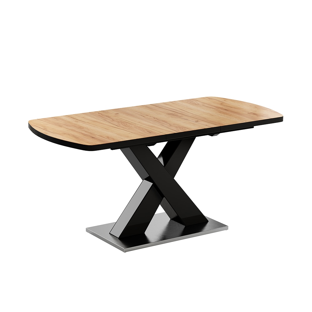 Vicco Esstisch Chinto Eiche Schwarz 120 x 80 cm