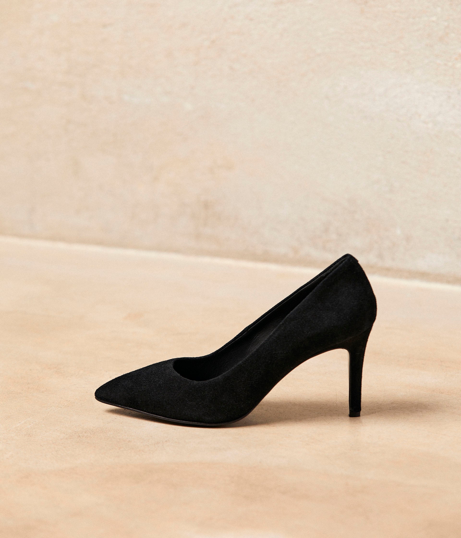 Escarpins cuir velours Caitlin