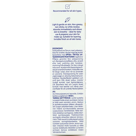 2-i-1 ansigtsserum m. SPF50+