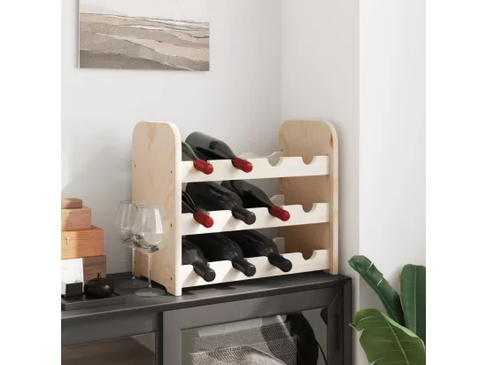 Casier à vin 43x25x37 cm bois de pin massif