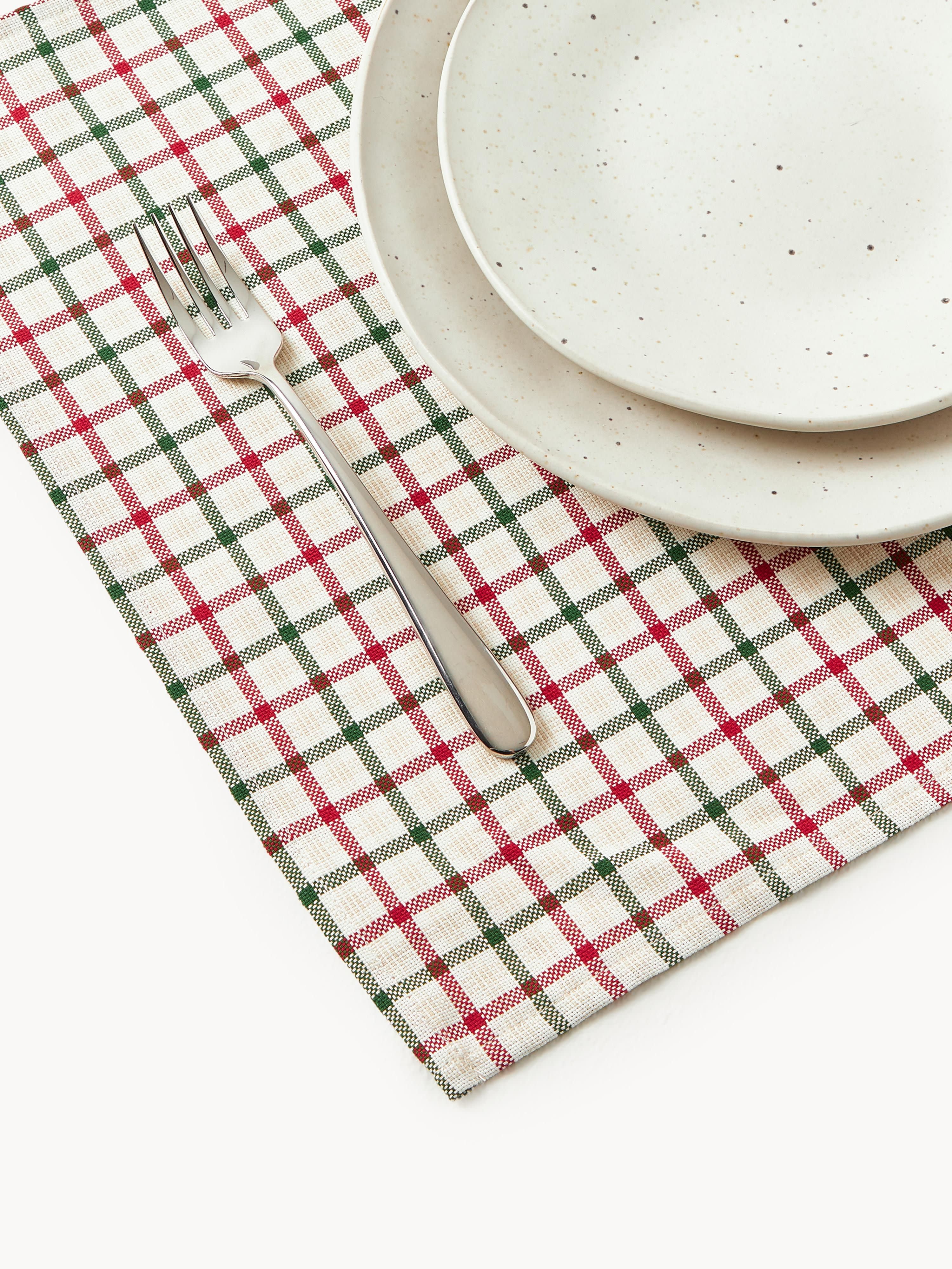 Katoenen placemats Ulla, 2-delig