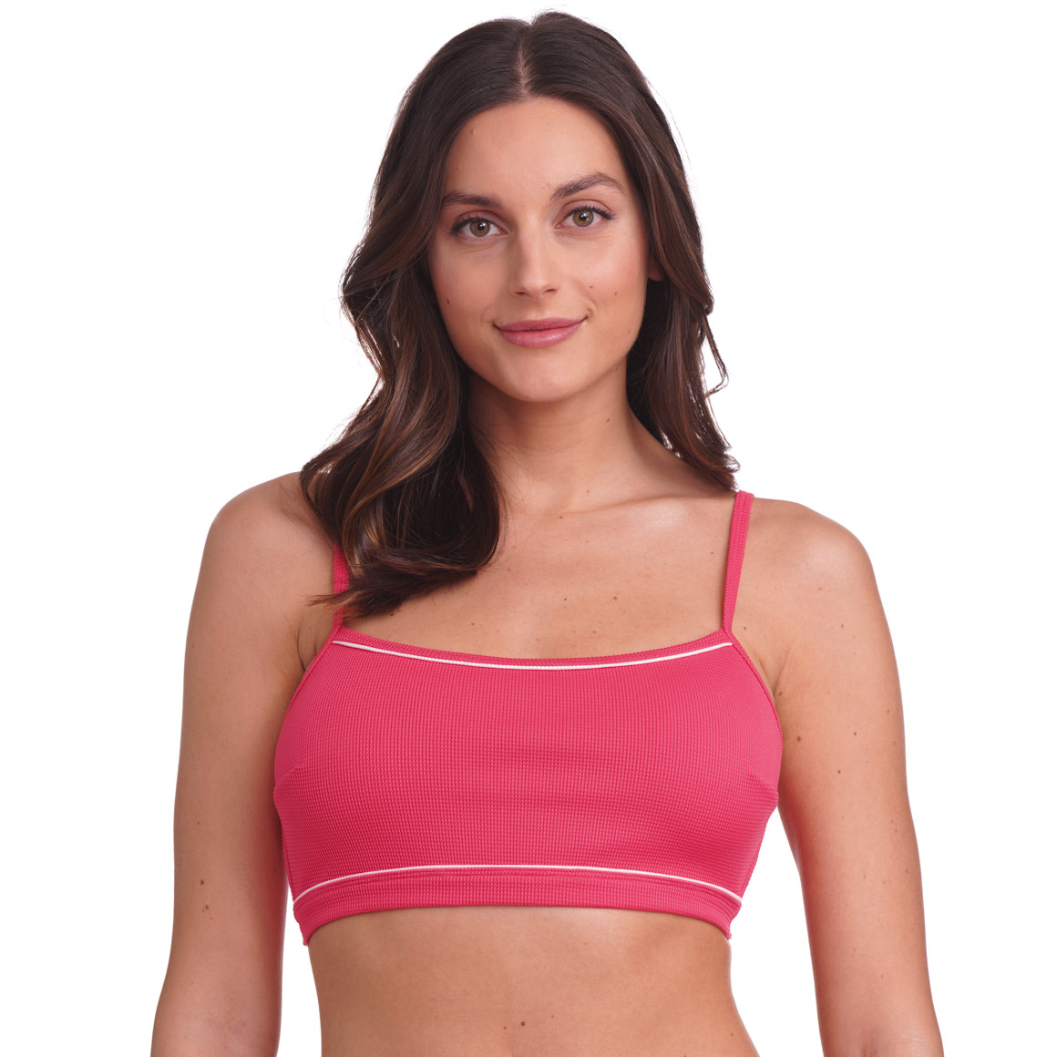 Jonas Nielsen Damen Bikinioberteil in Unifarben pink