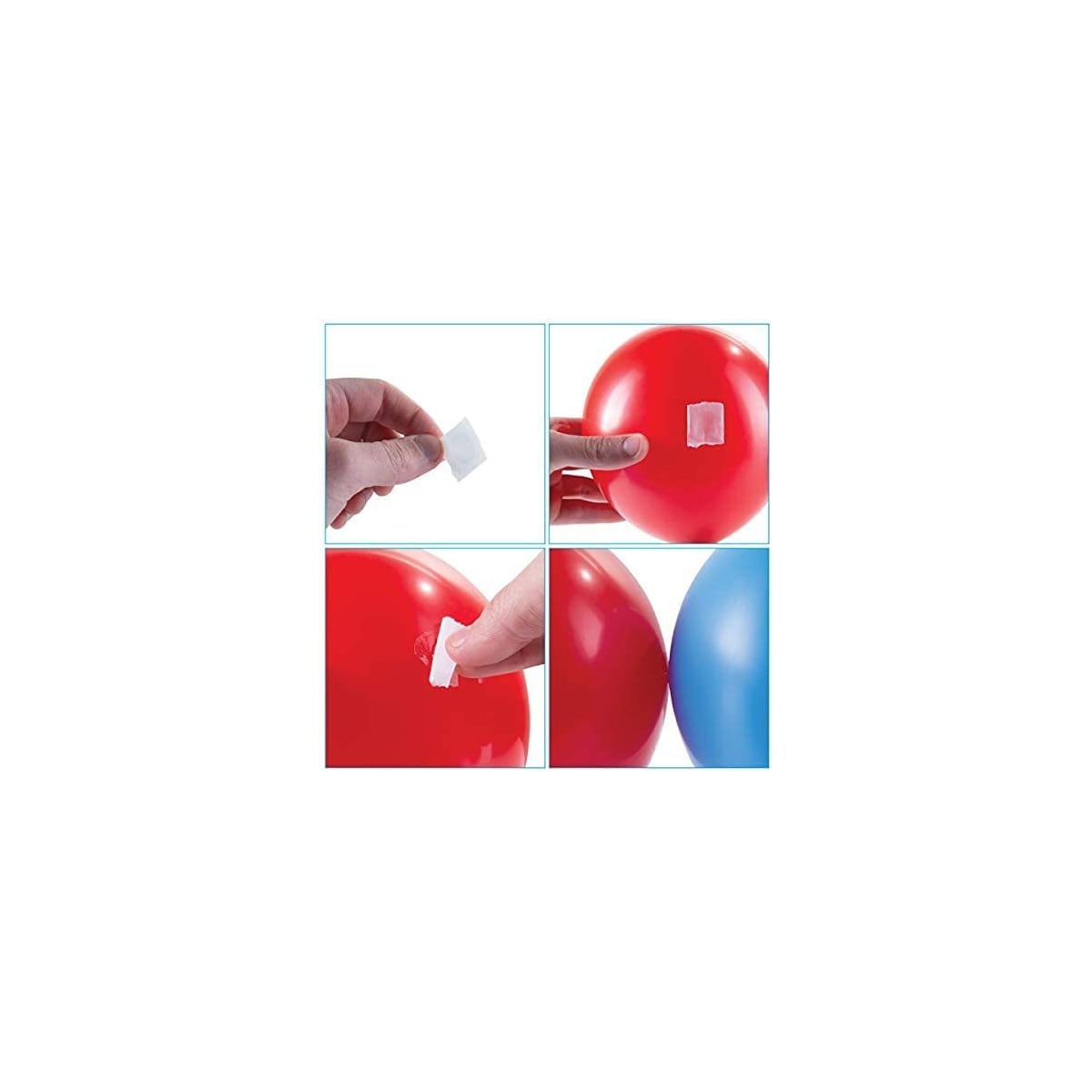 Monteringssett for plastballonger 15 deler Hvit