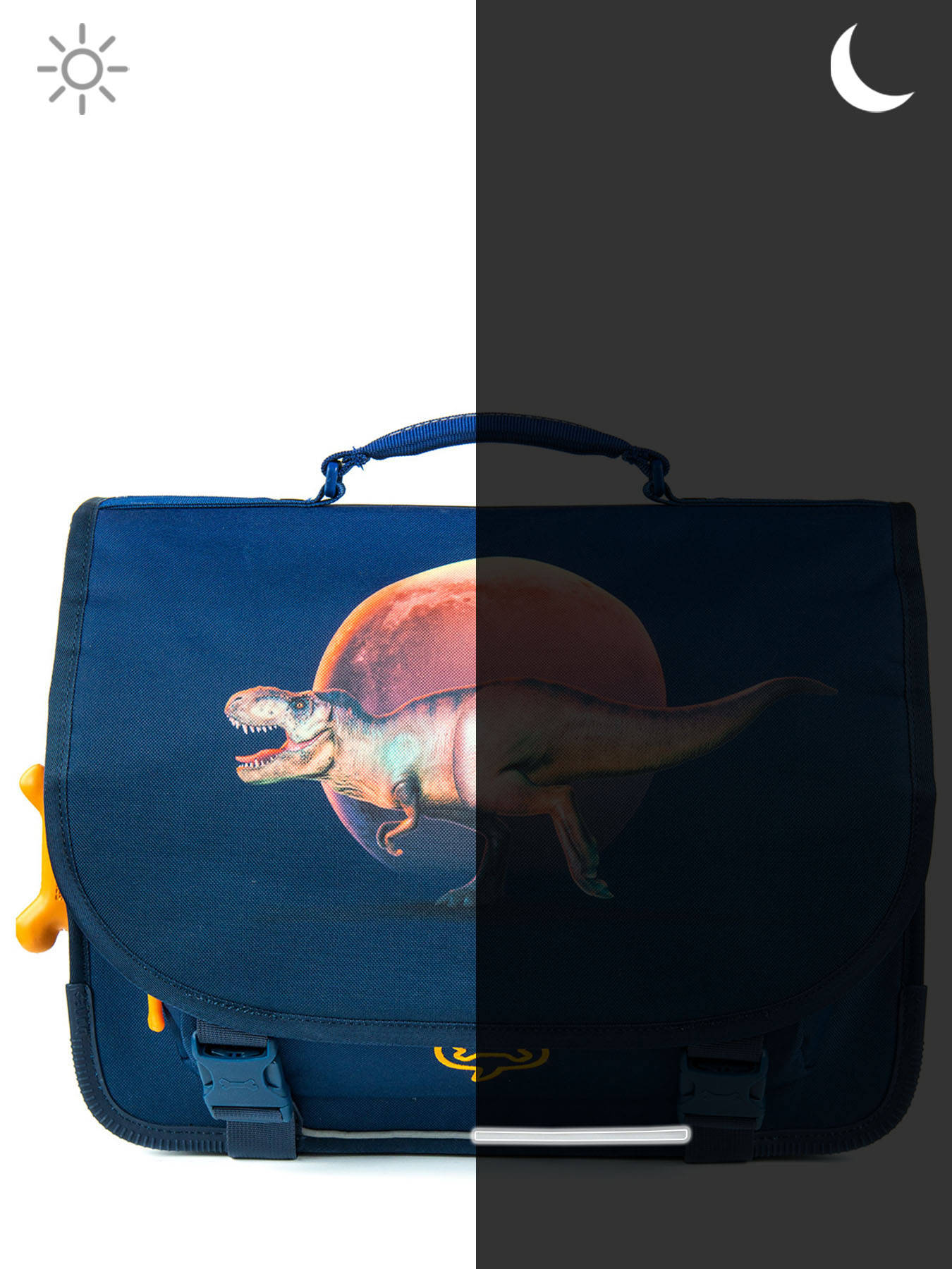 Cartable 2 compartiments Lily Boys STONES AND BONES