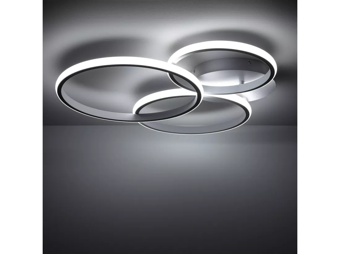 Plafonnier LED 31W Métal Big Eklips Berno 4000K Blanc neutre